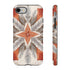 Silver Feather Compass - Impact Resistant Phone Case